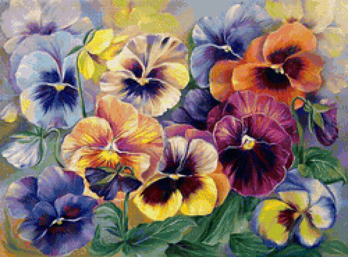 Анютины глазки - анютины глазки, цветы - предпросмотр