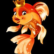 Схема вышивки «Золотая рыбка»