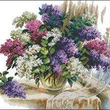 Схема вышивки «Аромат сирени»