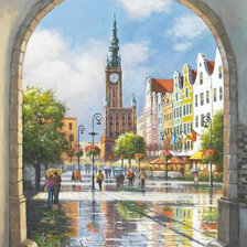 Схема вышивки «Горный пейзаж»