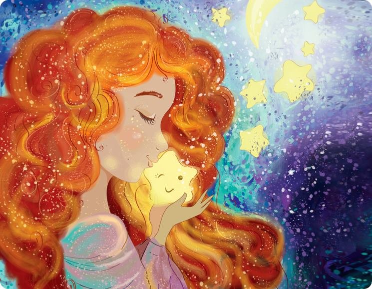 Загадай желание - ночь звезда мечта девушка - оригинал