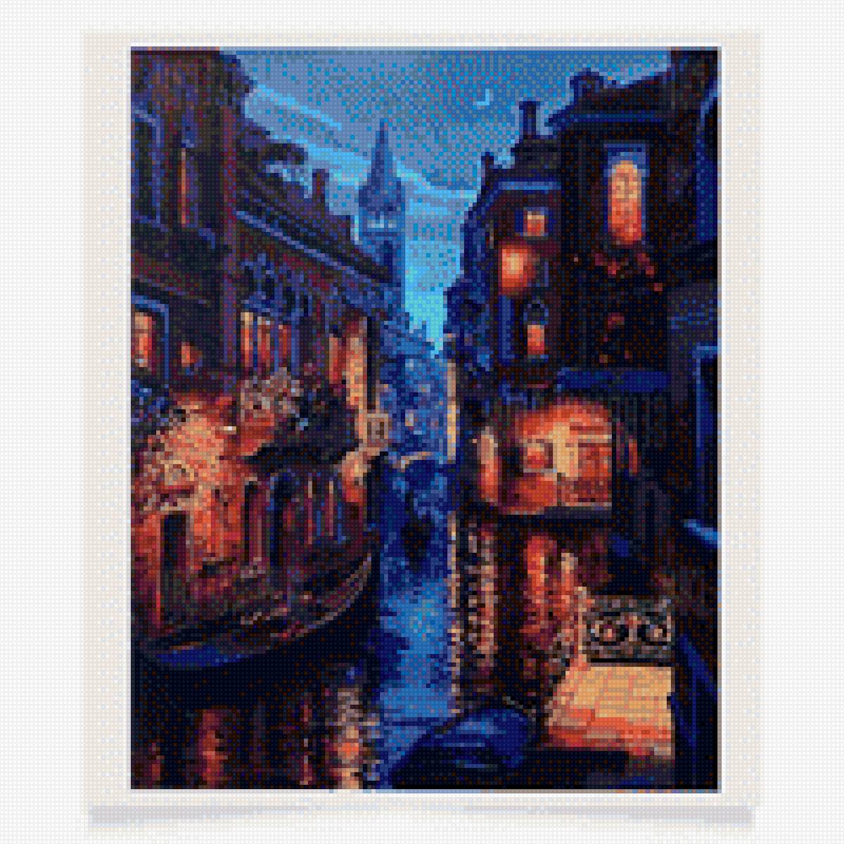 Ночная Венеция - венеция вечер ночь - предпросмотр