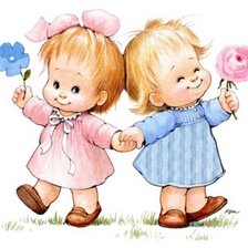 Схема вышивки «Подружки»