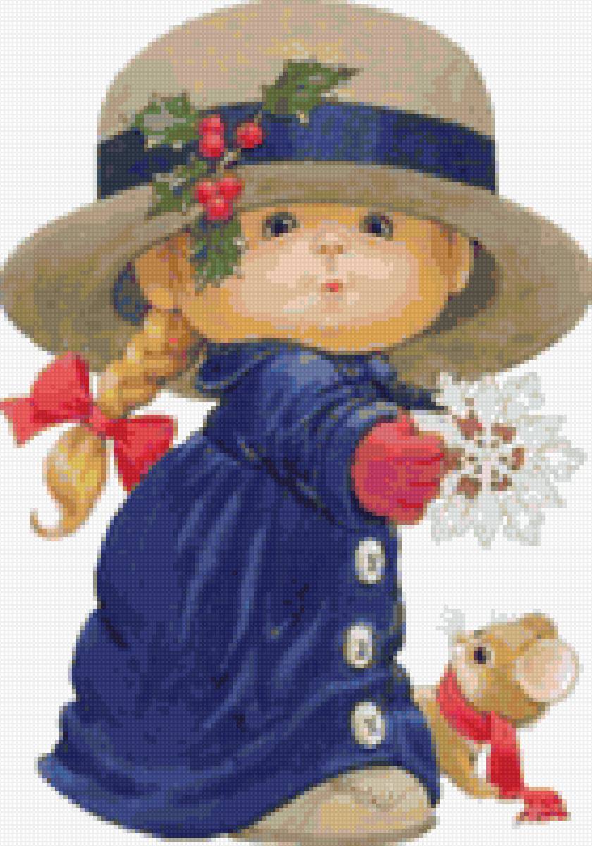 Девочка - картина - предпросмотр