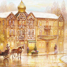 Схема вышивки «Городской пейзаж»