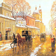 Схема вышивки «Городской пейзаж»