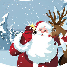 Схема вышивки «санта,зима»