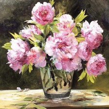 Схема вышивки «Букет пионов»