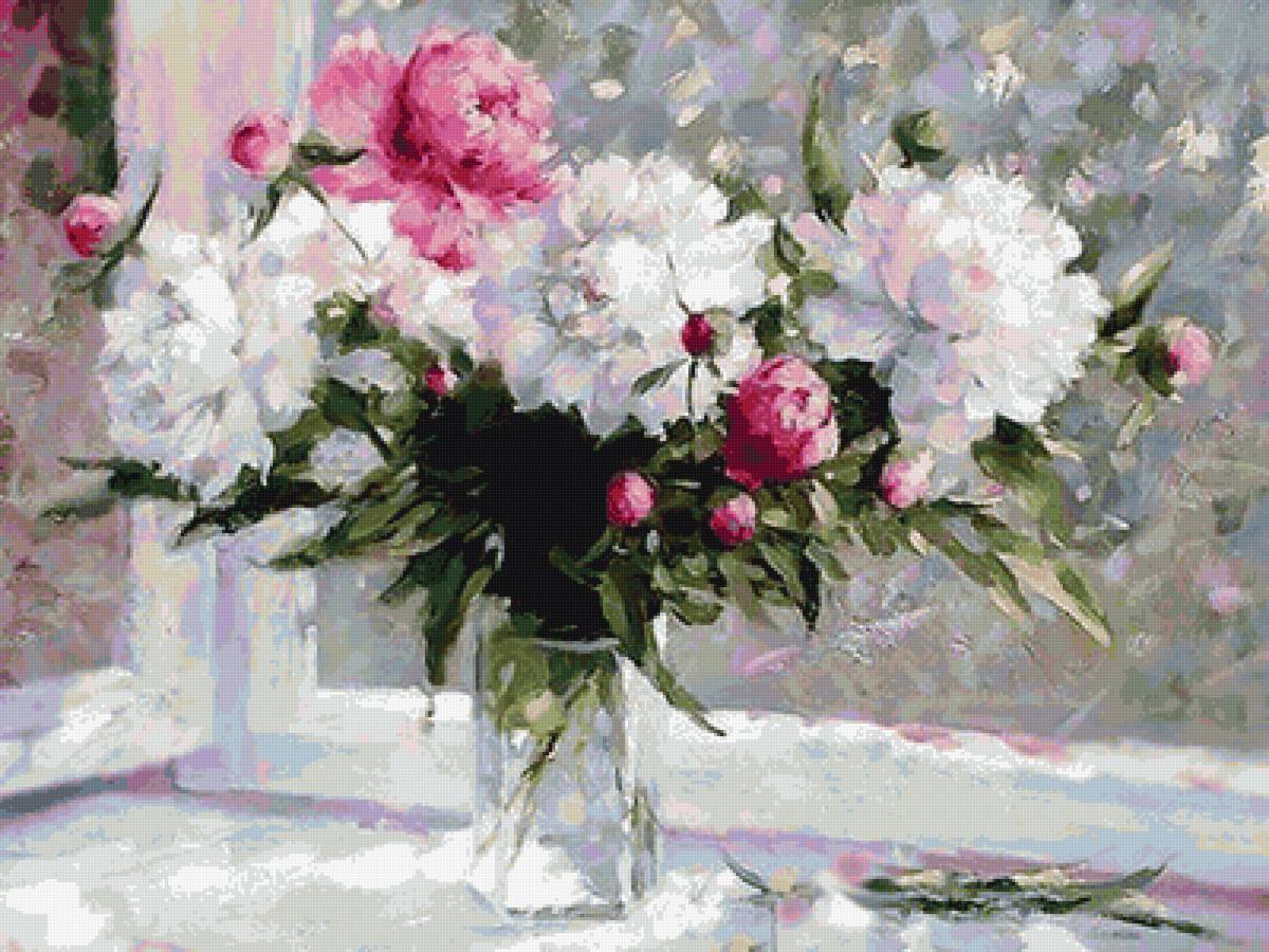 Букет пионов 2 - картина - предпросмотр