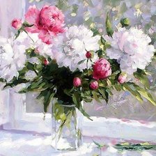 Схема вышивки «Букет пионов 2»