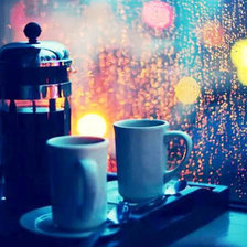 Схема вышивки «вечернее чаепитие»