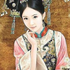 Схема вышивки «Девушка»