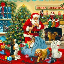 Схема вышивки «санта ,новый год»