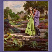 Схема вышивки «двое,свидание»