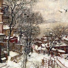 Схема вышивки «Старый город»