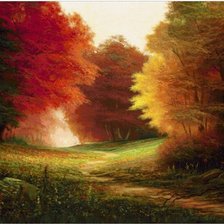 Схема вышивки «Осенний лес»