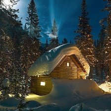 Схема вышивки «Зимний лес»