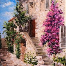 Схема вышивки «Улица»