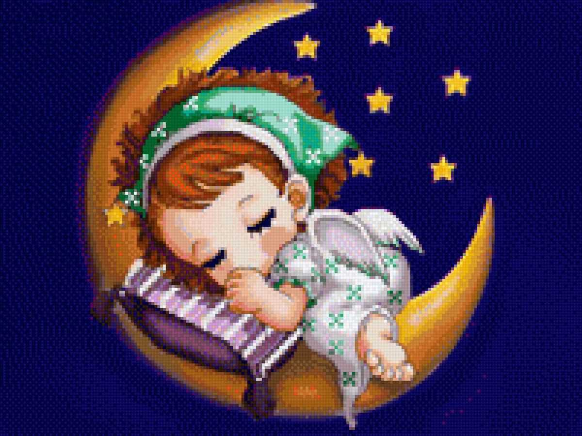 Ангелочек - детская, ангелочек, спокойной ночи - предпросмотр