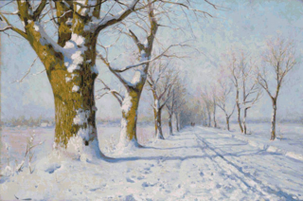 №1815069 - природа, снег, пейзаж зима, дорога - предпросмотр