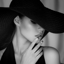 Схема вышивки «Девушка»