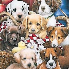 Схема вышивки «собаки»