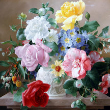 Схема вышивки «цветы»