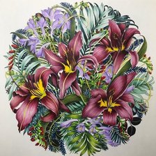 Схема вышивки «ľalie»