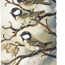 Схема вышивки «Воробьи»