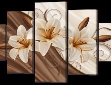 Схема вышивки «Тріптих лілія»