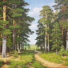 Схема вышивки «Лес»