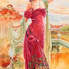 Схема вышивки «девушка»