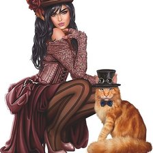 Схема вышивки «Девушка»