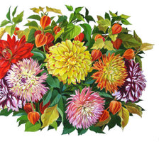 Схема вышивки «Осенний букет»