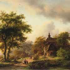 Схема вышивки «Пейзаж»