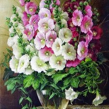 Схема вышивки «мальва»