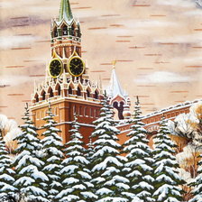 Схема вышивки «Кремль»