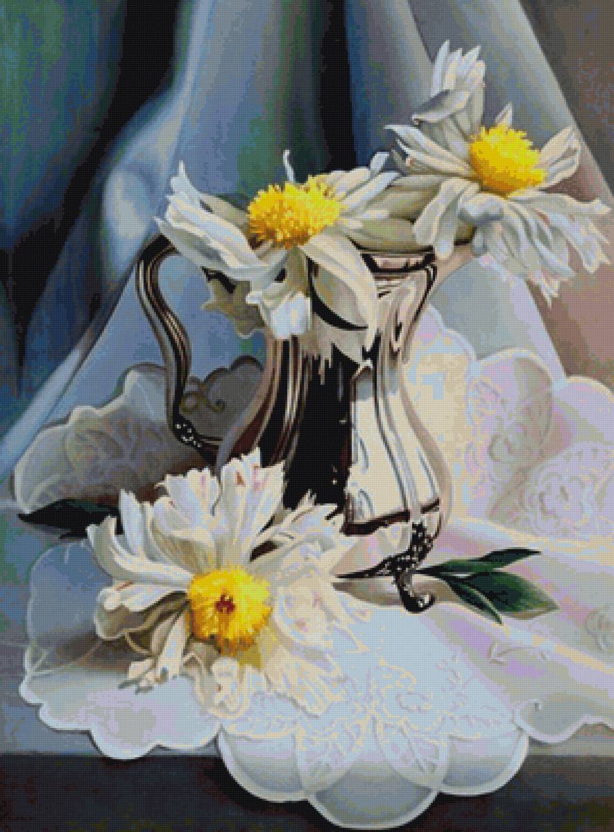 Натюрморт с цветами - картина - предпросмотр