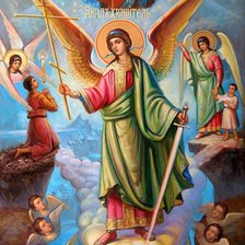 Схема вышивки «ангелы на небе»