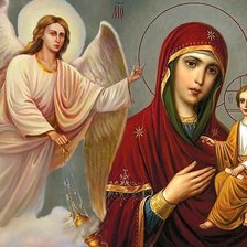 Схема вышивки «ангелы на небе»