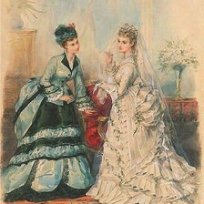 Схема вышивки «ретро мода»