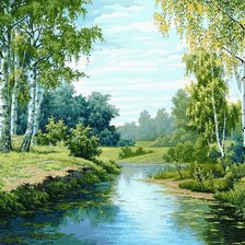 Схема вышивки «природа»