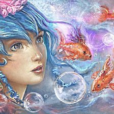 Схема вышивки «Русалка»