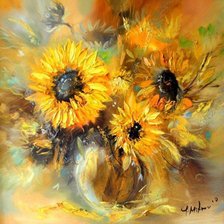 Схема вышивки «słoneczniki»