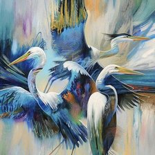 Схема вышивки «czaple»