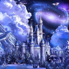 Схема вышивки «ночной замок»