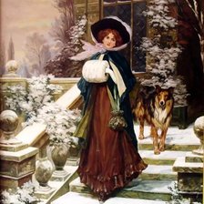 Схема вышивки «Зимняя роза. Сидни Кендрик»