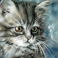 Схема вышивки «Котенок»