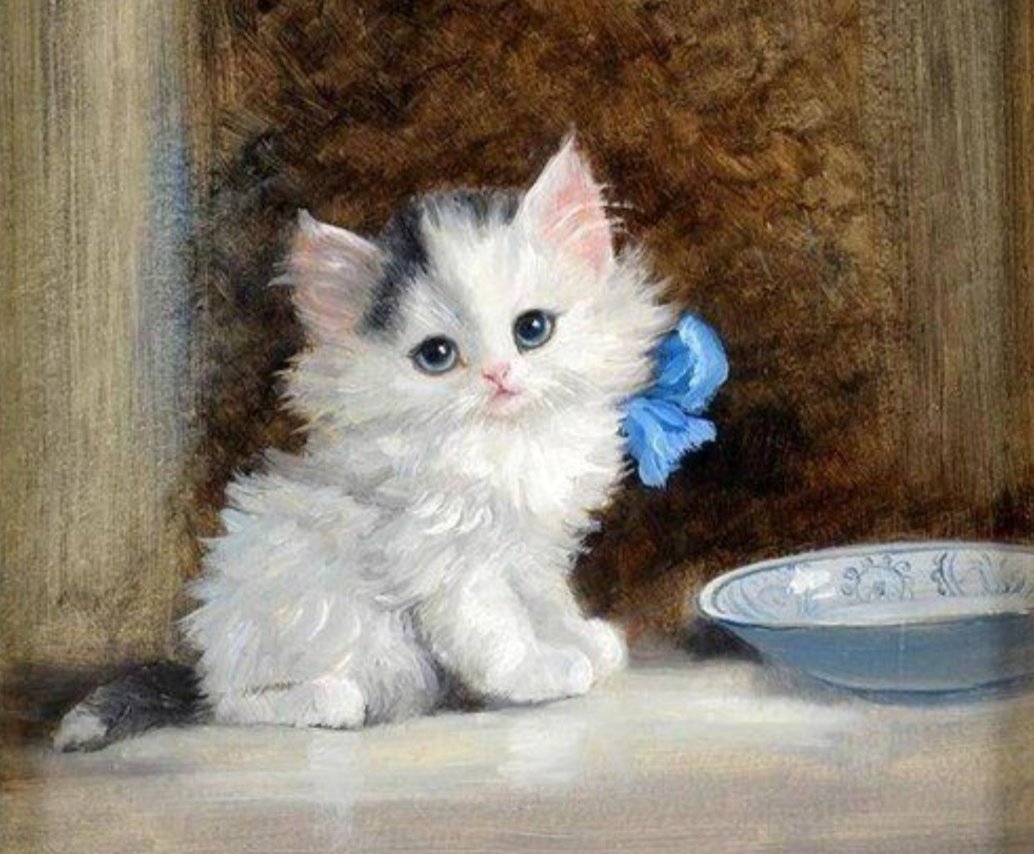Котенок - картина - оригинал