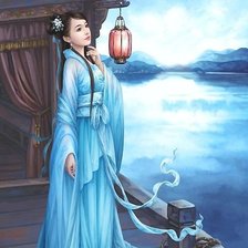 Схема вышивки «Девушка»